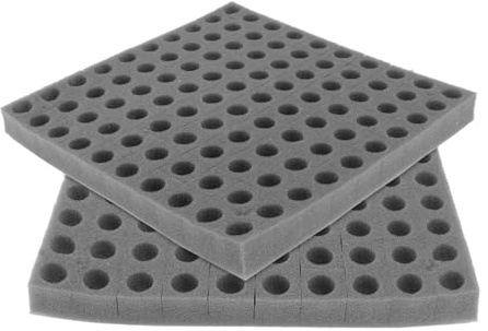 LALAFINA Bloques de Esponja para Cultivo Hidropónico Negro, sin Tierra, 2 Piezas, Herramienta de Jardinería para Bandeja de Germinación y Cultivo de Verduras en Balcón