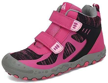Mishansha Unisex barn vandringskängor vattentät halkfri lätt utomhus, Trek rosa, 36 EU