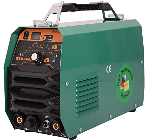 HST Schweißgerät TIG WIG MMA WSM 200S Digital I Inverter Schweissgerät mit HF-Zündung 2/4 Takt Puls Funktion I Für das Schweißen mit Gleichstrom DC