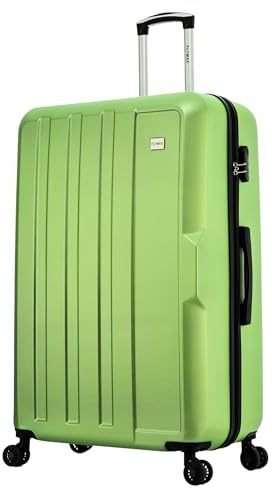 FLYMAX 29 Large Suitcase 4 Wheel Lightweight Luggage Hard Shell Travel Case Hold Check in Fits 23kg - 27kg + 3 Digit Lock Suitcase Large + Telescopic Handle 103 Litre Capacity