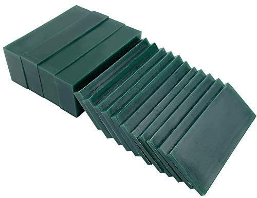 NIUPIKA Carving Wax Block Lost Wax Casting Jewelry Molding Tool Mold Sculpting 1 Pound (Green Wax Slices)
