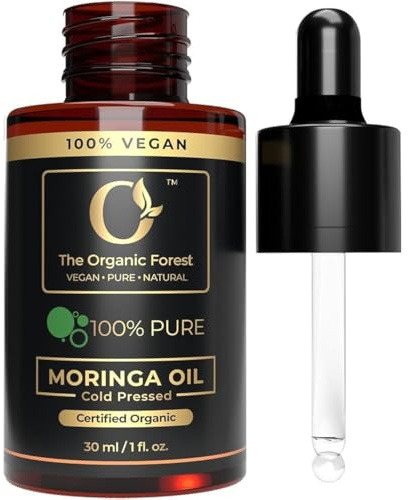 olio di moringa 100% a base vegetale, puro per capelli e pelle, olio viso biologico per idratazione profonda e nutrimento