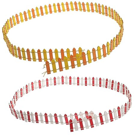 KONTONTY 2piezas Vallas Decorativas De Jardín Para Paisajes y Casas De Muñecas Para Jardines Miniatura Proyectos De Bricolaje y Decoración De Mesa