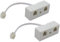 Zguziji 2 Pack Two Way Telephone Splitters, Male to 2 Female Converter Cable RJ11 6P4C Telephone Wall Adaptor and Separator for Landline