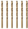 Misuyue M35 Cobalt HSS Twist Drilling Bits, 6pcs Metal Drill Bit 2mm/0.078, Carbide Drill Bits for Stainless Copper Wood Plastic Aluminum and other Hard Materials