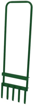 Garden Mile Aireador manual de césped de acero al carbono de 5 puntas, herramienta aireadora de césped para patio, agarre antideslizante, aireador de jardín, herramienta de limpieza de césped