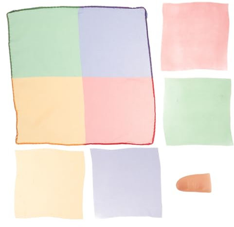 Sosoport Manicotto Per Dito Realistico e Nastro Danzante Per Sciarpe Sensoriali Per e Seta Per Maghi Fazzoletto Scompare Per