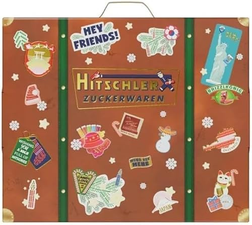 Hitschies Around The World Adventskalender 2025 Kinder, Süßigkeiten Advent Kalender mit 25 Überraschungen, Saure Drachenzungen, Fruchtgummi, für Kinder & Unisex, Weihnachtskalender 2025 Süßer Kalender