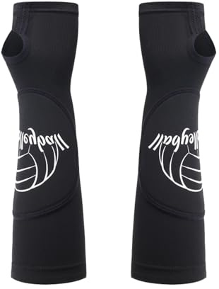 Oxtxuzdm Protectores de antebrazo de voleibol de peso ligero, transpirable, de poliéster, antideslizantes, para lesiones, protectores de brazo antideslizantes