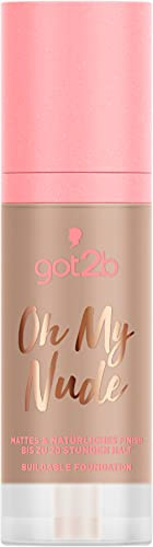 got2b Buildable Foundation Oh My Nude 075 Honey, langanhaltendes Make-up für ein semimattes Finish, mit feuchtigkeitsspendendem AQUARICH-Komplex, 30 ml