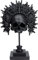 Kare Design Deko Objekt King Skull, Totenkopf-Skulptur, Antiquitäten-Stil, Schwarz, Artikelhöhe 48,5cm