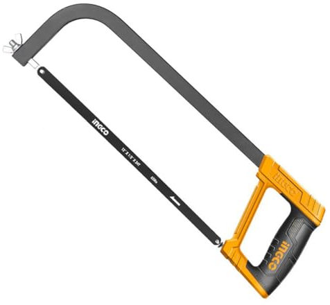 Ingco Hhfs3068 Seghetto Manuale Da 300 mm Telaio Regolabile Sega Ad Arco Ferro Legno Pvc