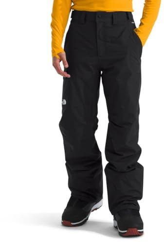 The North Face Men's Freedom Insulated Pant | Waterproof Snow Pants for Ski & Snowboard, Ankle Gaiters, Adjustable Waist, Secure Zip Pockets, TNF Black-NPF, X-Large Short
