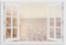 timalo Wandbild Outdoor wetterfeste Bilder für draußen | Gartenbilder Innen & Außen | Landschaftsbilder Acryl Glas Fensterblick Effekt | 100x50cm Meer Sand Strand Schilf