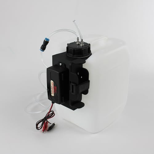 Tankstation (10l) für Verschiedene Kraftstoffarten, Modellbau Betankung Kanister Tankanlage Umfüllpumpe