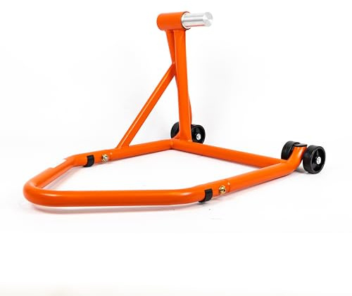 Béquille d'atelier MonoEasy Moto Monobras - Axes Ø 25,5/27,5/40,5/42,5/53,5mm - Rouge/Noir/Orange (Orange, 27.5)