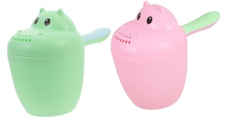 Yardwe 2stücke Haarwaschbecher Badebecher Haarwaschbecher Für Wasserschaufel Zum Haarewaschen Badelöffel Für Junge Mädchen Zum Baden Multifunktionaler Wasserbecher Für Junge