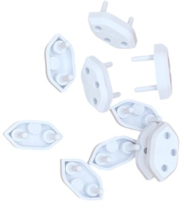 Paquete de 10 fundas protectoras para enchufes infantiles, de fácil acceso para adultos, para uso doméstico y guardería