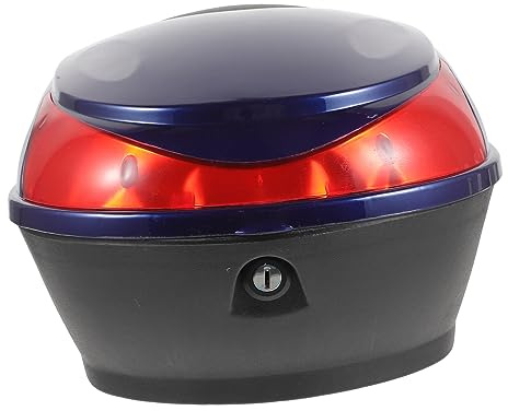 ROMISBABA Motorcycle Luggage Box Tail Trunk Storage Case Blue Motorcycle Rear Luggage Box Suitable for Travel and Daily Use