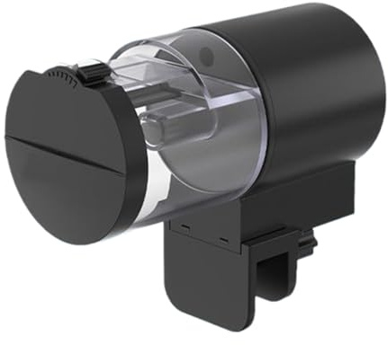 Distributeur Automatique de Nourriture pour Aquarium | Réservoir 100ml pour Flocons - Dispenseur Intelligent Programmable pour Aquarium Étang Voyage Extérieur Poissons Tortues Betta