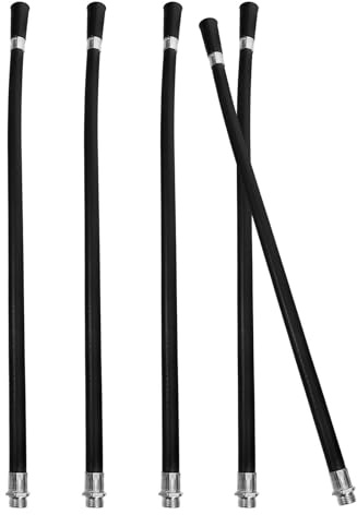 Abaodam 5 Pezzi Tubo Spray Estintore in Plastica Nero per Estintore 4kg Design Flessibile e Allungabile di Estinzione Incendi
