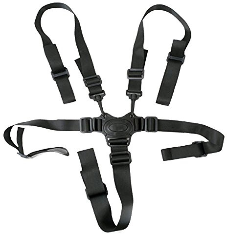 5 Puntos Arnés Silla Bebé Cinturón Seguridad,Gancho Giratorio Ajustable Correa de Seguridad para Silla de Paseo para Niños,Silla de Paseo,Sillita (Negra)