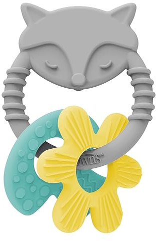 Dr. Brown's Learning Loop Silicone Ring Teether, Fox - 3m+