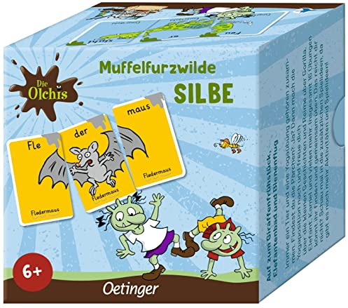 Oetinger, Die Olchis, Muffelfurzwilde Silbe, Spiel zum Lesen Lernen und Üben von Silbentrennung, für Kinder ab 6 Jahren