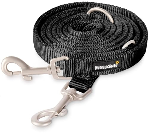 Rudelkönig Laisse Chien Réglable Frida - Nylon Robuste, 230 cm