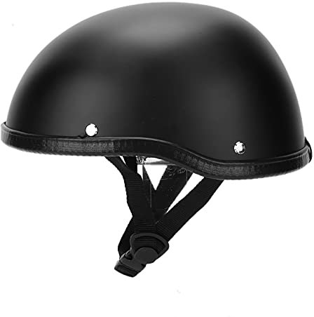 Universal Motorrad Helm, Vintage-Motorrad-Halbhelm Harley Motorrad-Helm Offenes Gesicht Motorrad-Sturzhelm Vintage-Deutscher Helm Retro-Helm mit Offenem Gesicht (XL)