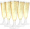 AMFUN 150ml Bicchieri Da Champagne, 30 Pezzi Flute da Champagne, Calice Riutilizzabili Trasparente Calici Vino, Calici Vino Per Feste, Matrimoni, Compleanni