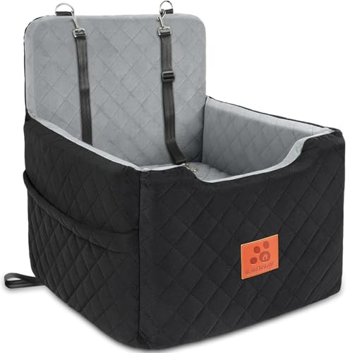 GL GLENSLAVE Siège auto pour chiens de petite et moyenne taille de moins de 15,9 kg, sièges rehausseurs en mousse à mémoire de forme, amovible et lavable, lit de voyage pour animal domestique avec 2