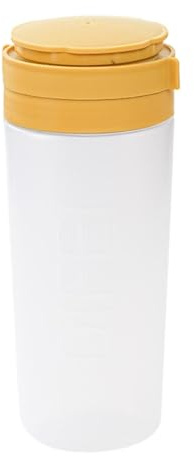 YWJLQH Salero Espolvoreador de Azúcar Tarro de Especias Recipiente para Polvo Hecho de Plástico PP con Diseño Cilíndrico Portátil Adecuado para Acampadas Y, Amarillo, tal como se describe
