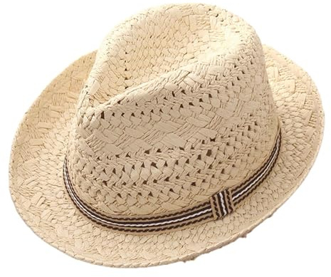 Générique 2026 Chapeau de soleil pour enfants garçons et filles Chapeau de paille pour l'été Plage Jeux en plein air Bord large Léger Respirant Réglable