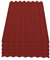 Onduline Easyline Dachplatte Wandplatte Bitumenwellplatten Wellplatte 5x0,76m² - rot