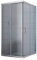 Idralite Eckeinstieg Duschkabine Rechteckig 100x80 H185 Satiniert 6mm Glas Mod. Alabama