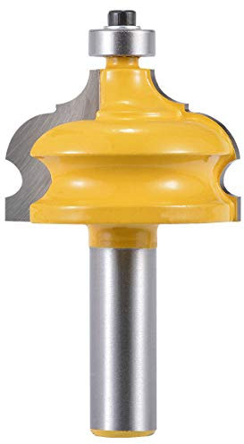 KATUR Fraise pour moulure et bordure de chants classique et de bordures Fraise de contournage Cove classique avec queue de 1/2 pouce (largeur de la tige 1/2)