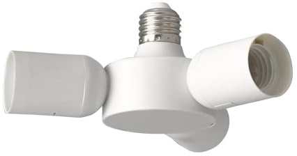 Eglo Adaptador E27 3 portalámparas, Blanco