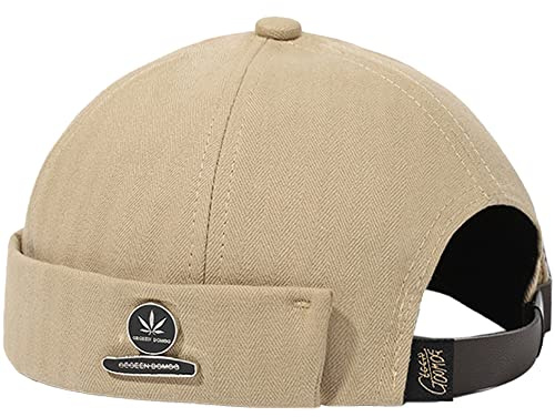 DURINM Uomo Cappelli Docker cap Cappelli Senza Tesa Beanie Polsino Arrotolato Berretto da Portuale da Uomo Unisex retrò Multicolore Estate Cowboy Vintage Taglia Unica Cappello