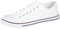 Womens Trainers Sneakers Pumps Shoes Women Canvas Womens Casual Lace-Ups Shoes White Size 5-38