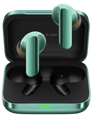 realme Buds Air 7 Pro with Ai Live Translation, 11mm+6mm Dual-dac Driver, 48 Hrs Playtime, 53 dB ANC, LHDC, 45Ms Low Latency, 360° Spatial Audio, IP55 Dust & Water Resistant, BT 5.4 - (Green)