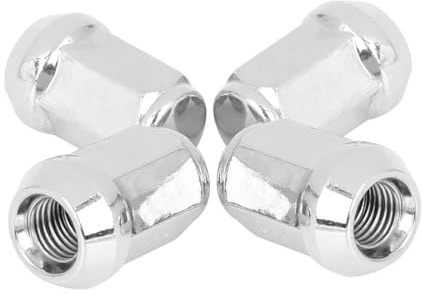 4 stycken mutteröverdrag lämplig för bilhjul, skruvar, koner, utskjutare, racing, stöldskydd, hjulmuttrar, bultar M12/14 x 1,5 M12 x 1,25 (grå)