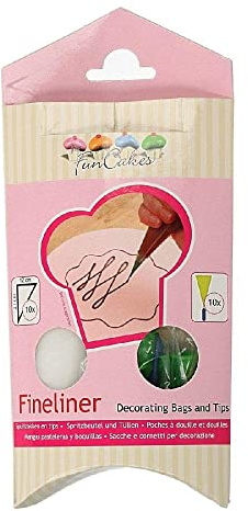 FunCakes FC5000 - Juego de boquillas y mangas pasteleras (21 cm, 10 unidades, goma)