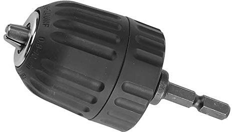 Goobuy 1/4 Vástago Hexagonal 0.8-10 mm Mandriles para Taladro, Portabrocas de Sujeción Rápida, Destornillador de Portabrocas sin Llave a Herramienta de Conversión de Taladro - Montaje 3/8-24UNF