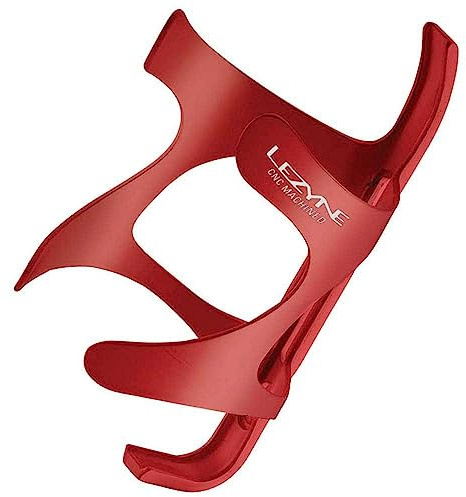Lezyne Unisex – Erwachsene CNC CAGE AL, Rot/Bead Blast, Einheitsgröße