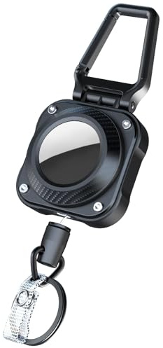 LIUGX 2-pack utdragbar nyckelring, badge-rulle med 31,5 tum vajer, 10 000+ återfjädring, 8 oz, enkel installation, för badge-hållare, nycklar, bagage