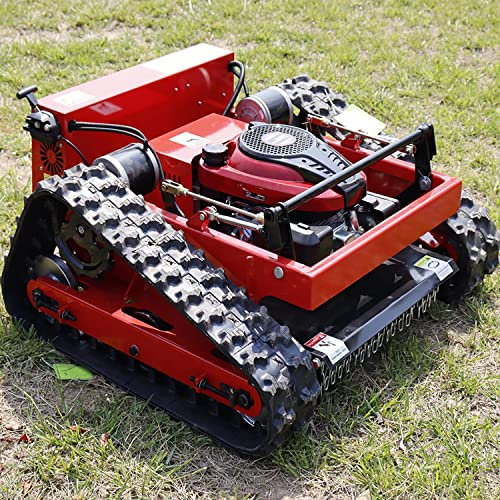 Cortacésped sobre orugas, cortacésped de gasolina de 7,5 HP, cortacésped robot, cortacésped de gasolina de cuatro tiempos con control remoto, sube hasta 30° de inclinación, equipo de cuidado del