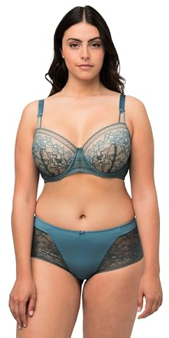 Ulla Popken, Damen, große Größen, Bügel-BH, Spitze, Geteilte Träger, Cup B - D