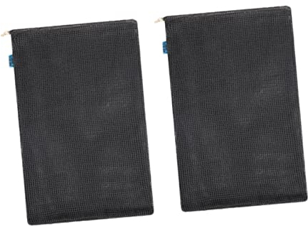 BESTonZON 2pezzi Borsa Rete Di Cotone Coulisse Borsa Per Verdure e Frutta Custodia Per Alimenti Multiuso