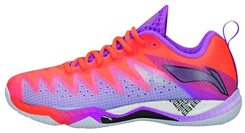 LI-NING Scarpe professionali da badminton Gyrfalcon (Eagle) 5, Colore: rosso, 41 2/3 EU